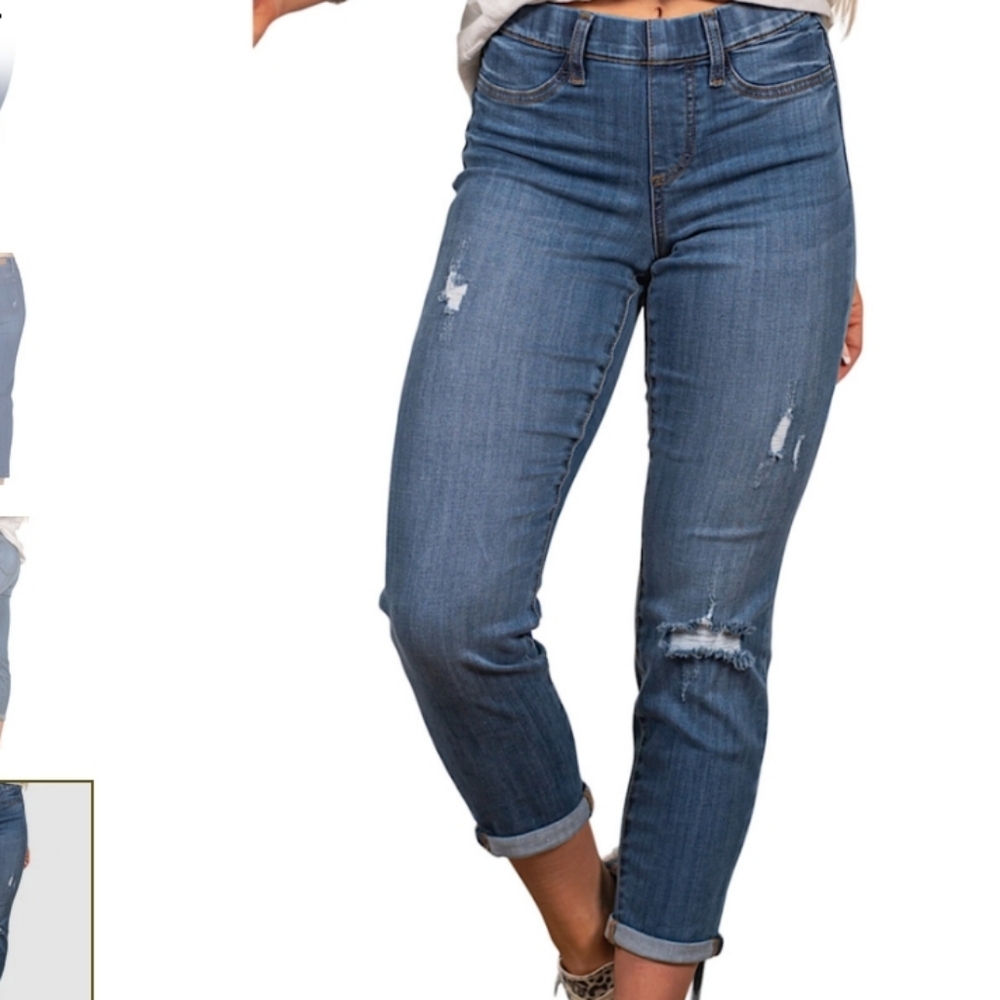 Judy Blue JB88369 Size 5/27 Pull On Destroyed BF Jegging